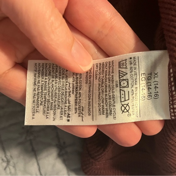 Boys XL (14-16) Maroon Old Navy Waffle Knit Tee, NWT - Picture 3 of 5